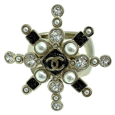 chanel star ring sterling|chanel ring price.